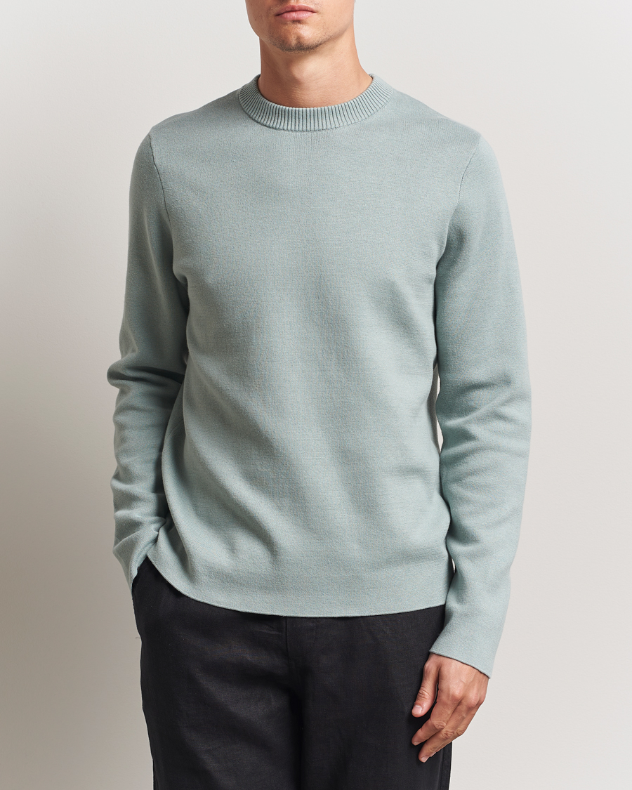Herren | Pullover | Samsøe Samsøe | Niklas Crew Neck Sweater Abyss Green