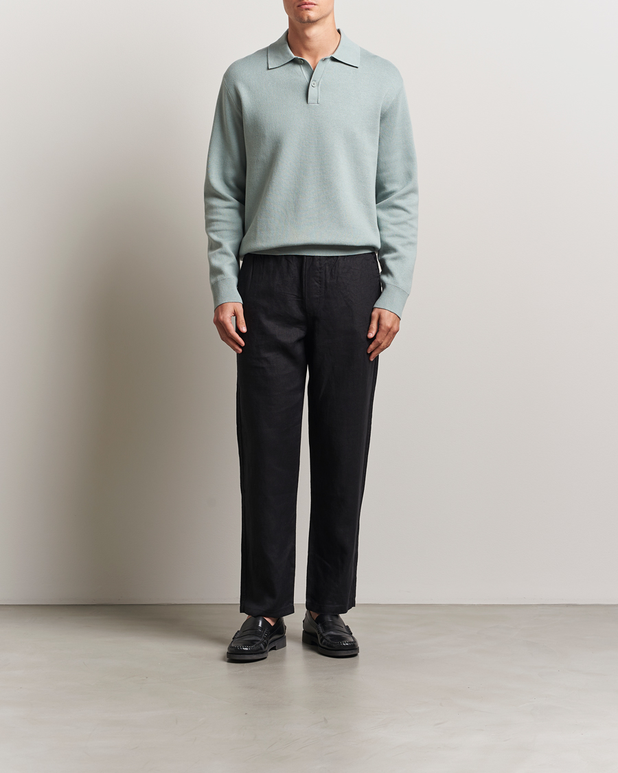 Herren | Pullover | Samsøe Samsøe | Nino Knitted Polo Abyss Green