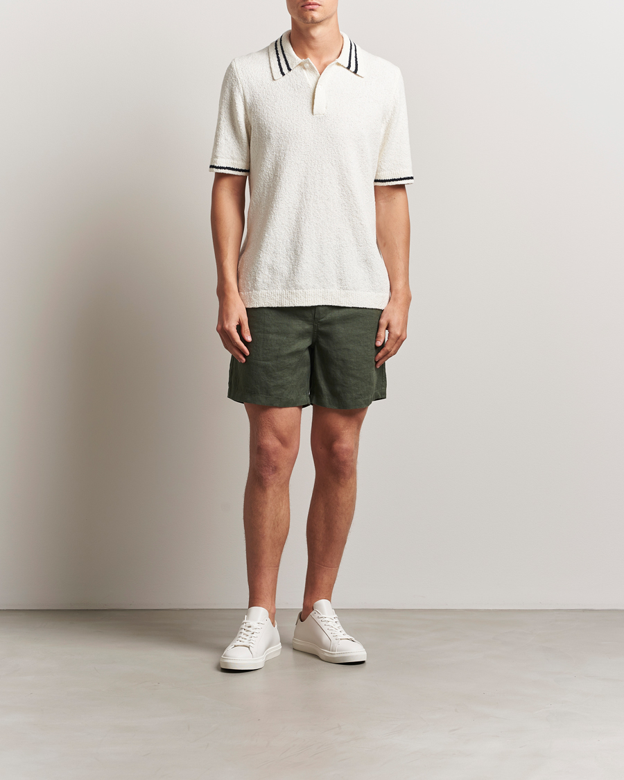 Herren | Poloshirts | Samsøe Samsøe | Pedro Tipped Knitted Polo Clear Cream