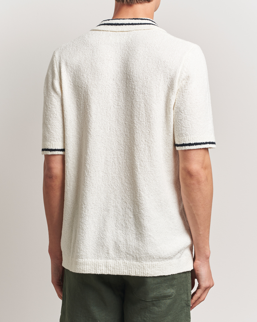 Herren | Poloshirts | Samsøe Samsøe | Pedro Tipped Knitted Polo Clear Cream