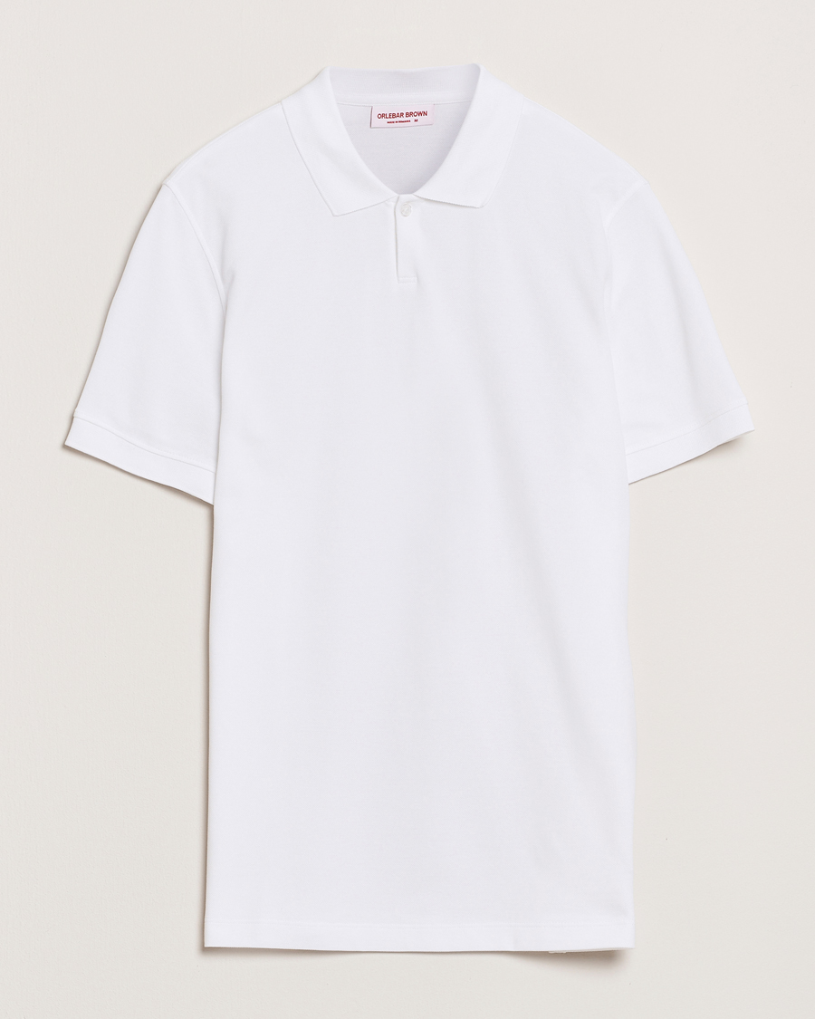 Herren | Poloshirts | Orlebar Brown | Bruno Organic Cotton Pique White