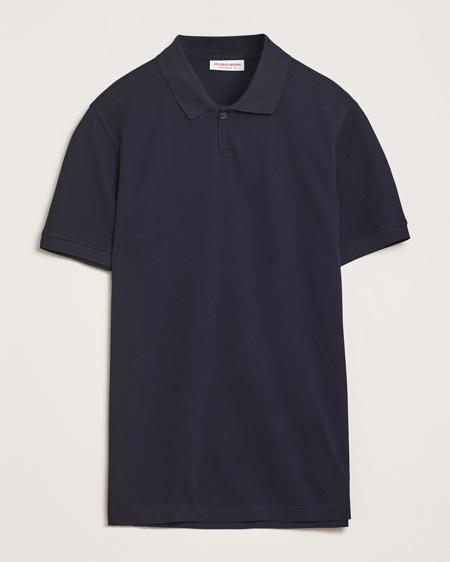 Herren | Poloshirts | Orlebar Brown | Bruno Organic Cotton Pique Night Iris