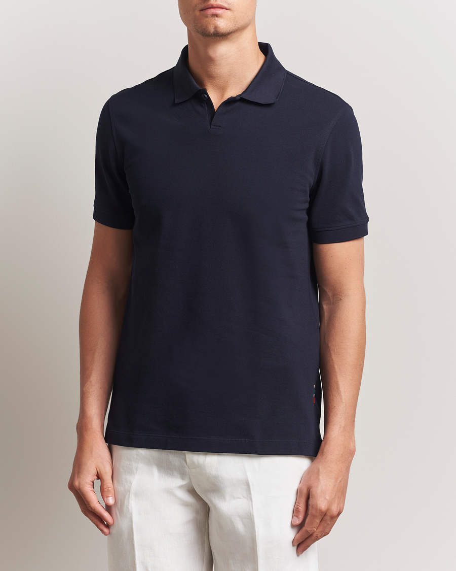 Herren | Poloshirts | Orlebar Brown | Bruno Organic Cotton Pique Night Iris