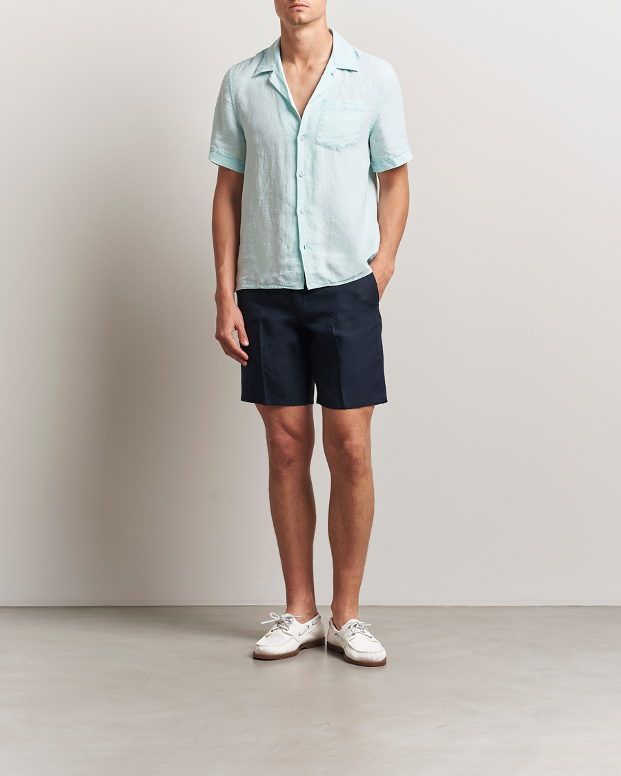 Herren | Shorts | Orlebar Brown | Norwich Italian Linen Shorts Night Iris