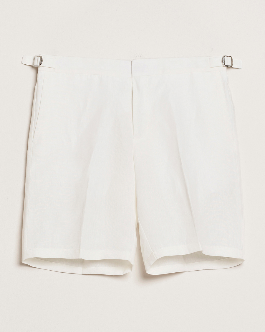 Herren | Shorts | Orlebar Brown | Norwich Italian Linen Shorts White Sand