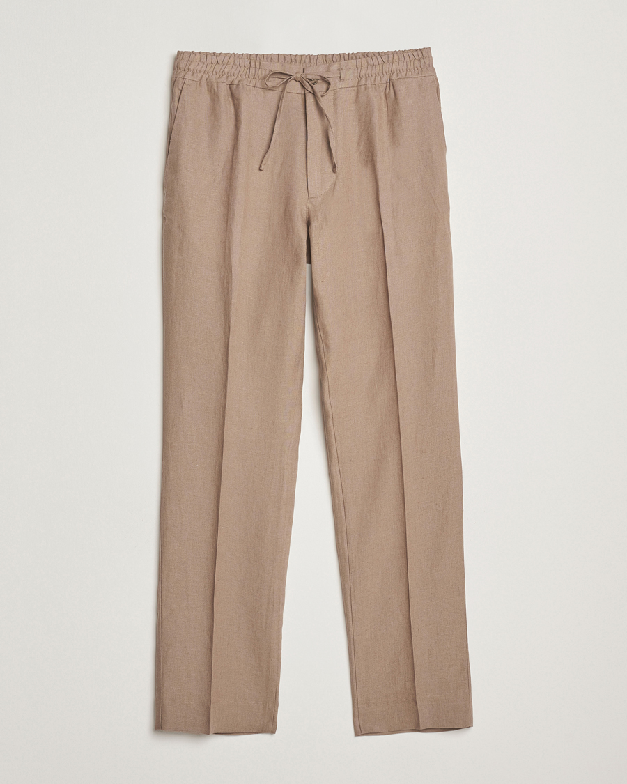 Herren | Hosen | J.Lindeberg | Soren Drape Linen Pants Nutmeg