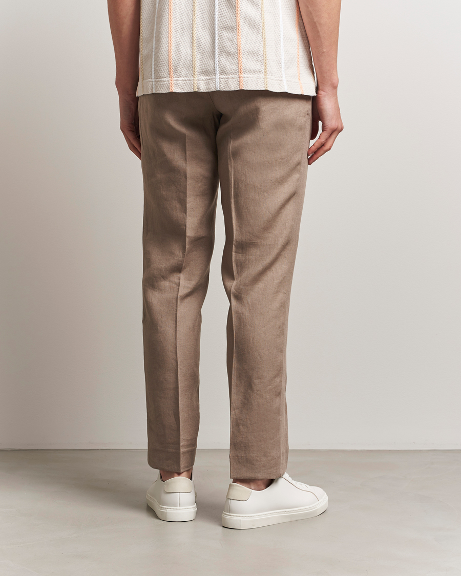 Herren | Hosen | J.Lindeberg | Soren Drape Linen Pants Nutmeg