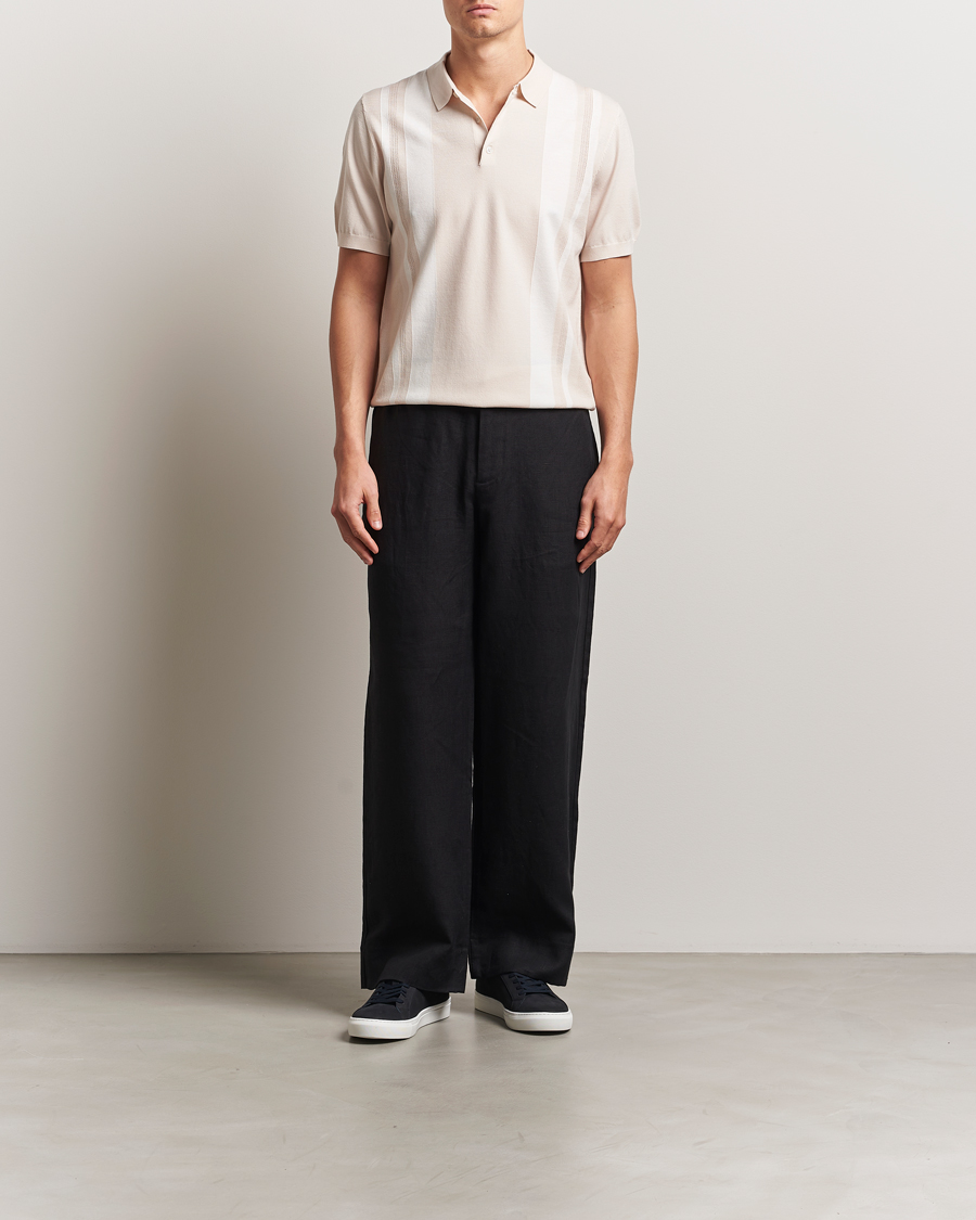 Herren | Hosen | J.Lindeberg | Noah Drape Linen Pants Black