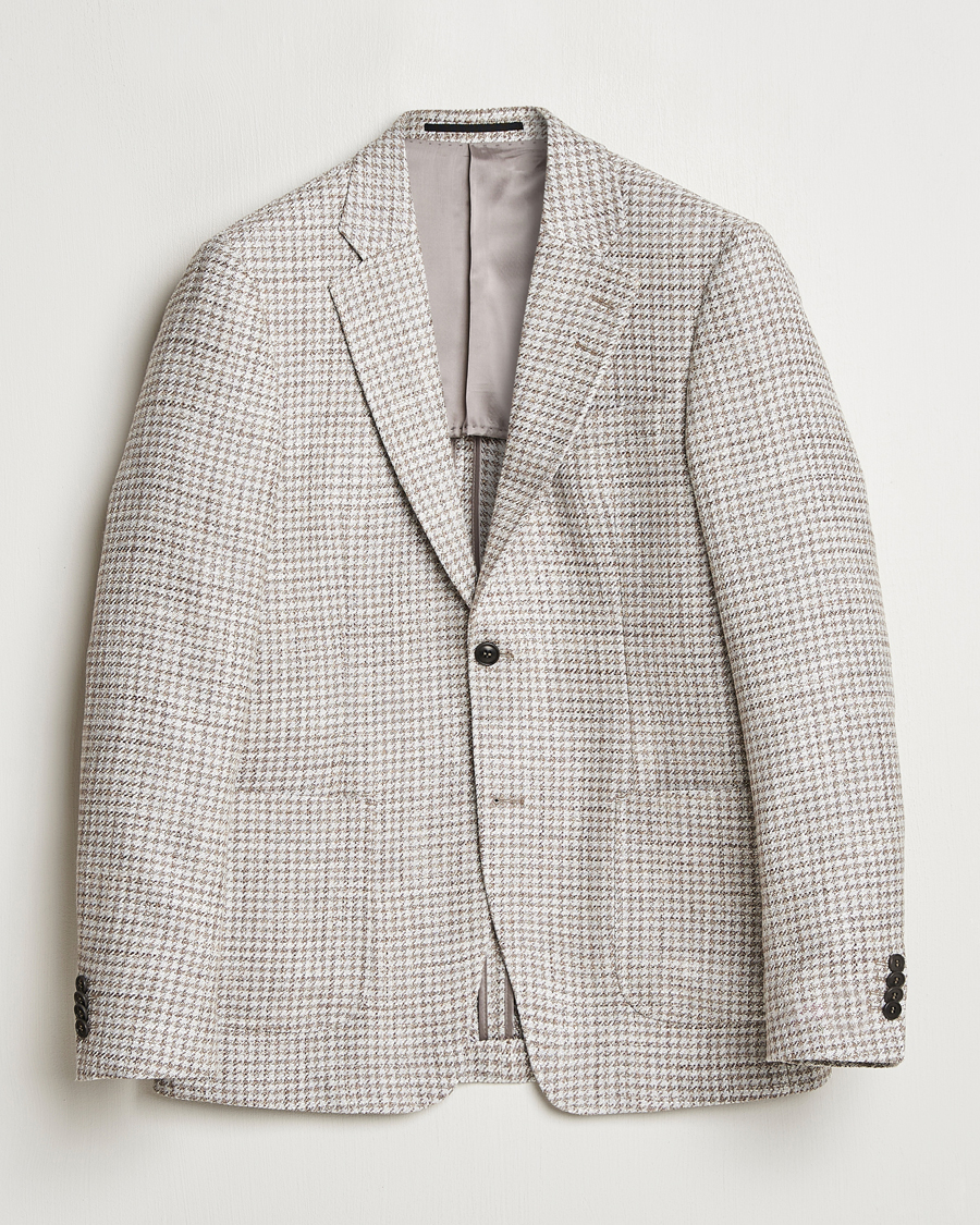 Herren | Sakkos | Tiger of Sweden | Justin Viscose/Linen Pepita Blazer Tehina