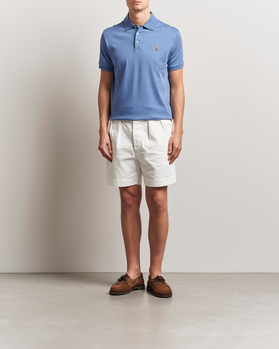 Herren | Poloshirts | Polo Ralph Lauren | Custom Slim Fit Cotton Polo Faded Royal