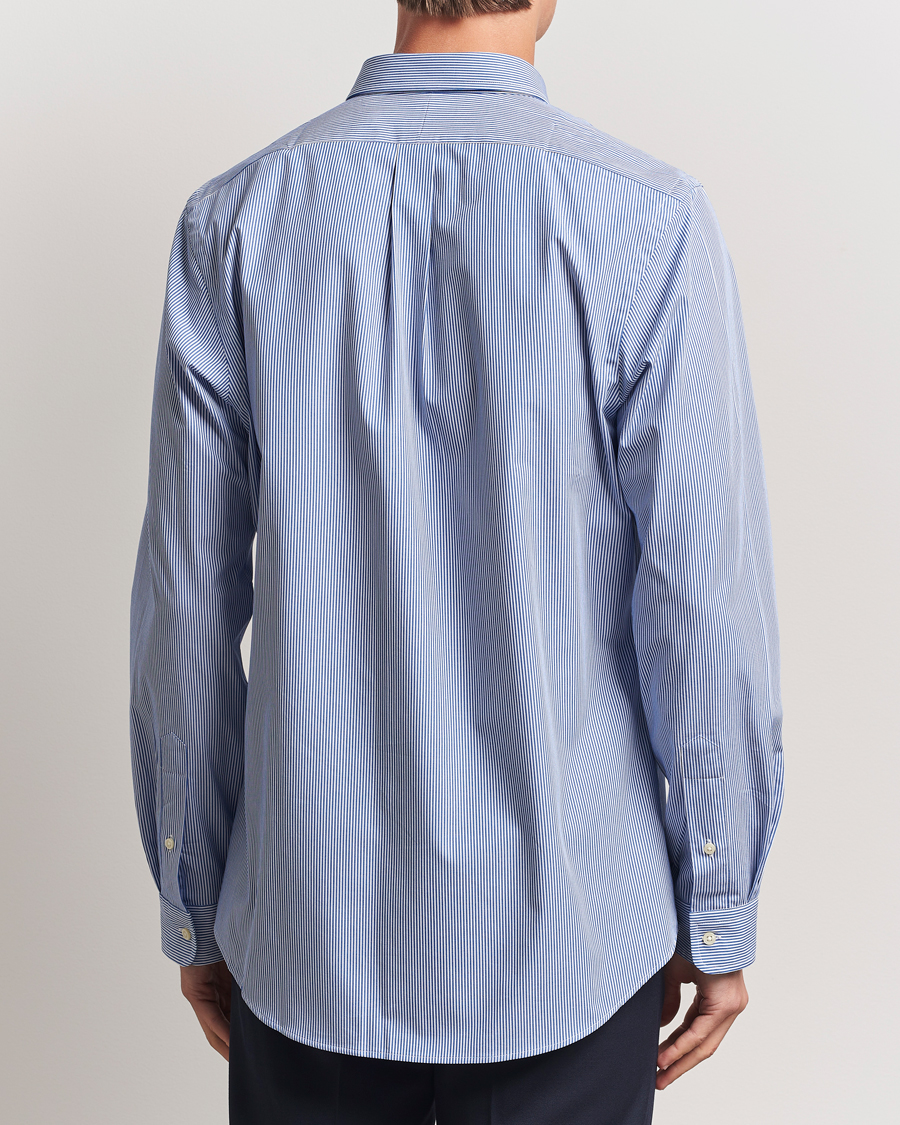 Herren | Hemden | Polo Ralph Lauren | Slim Fit Poplin Shirt Blue/White Hairline Stripe
