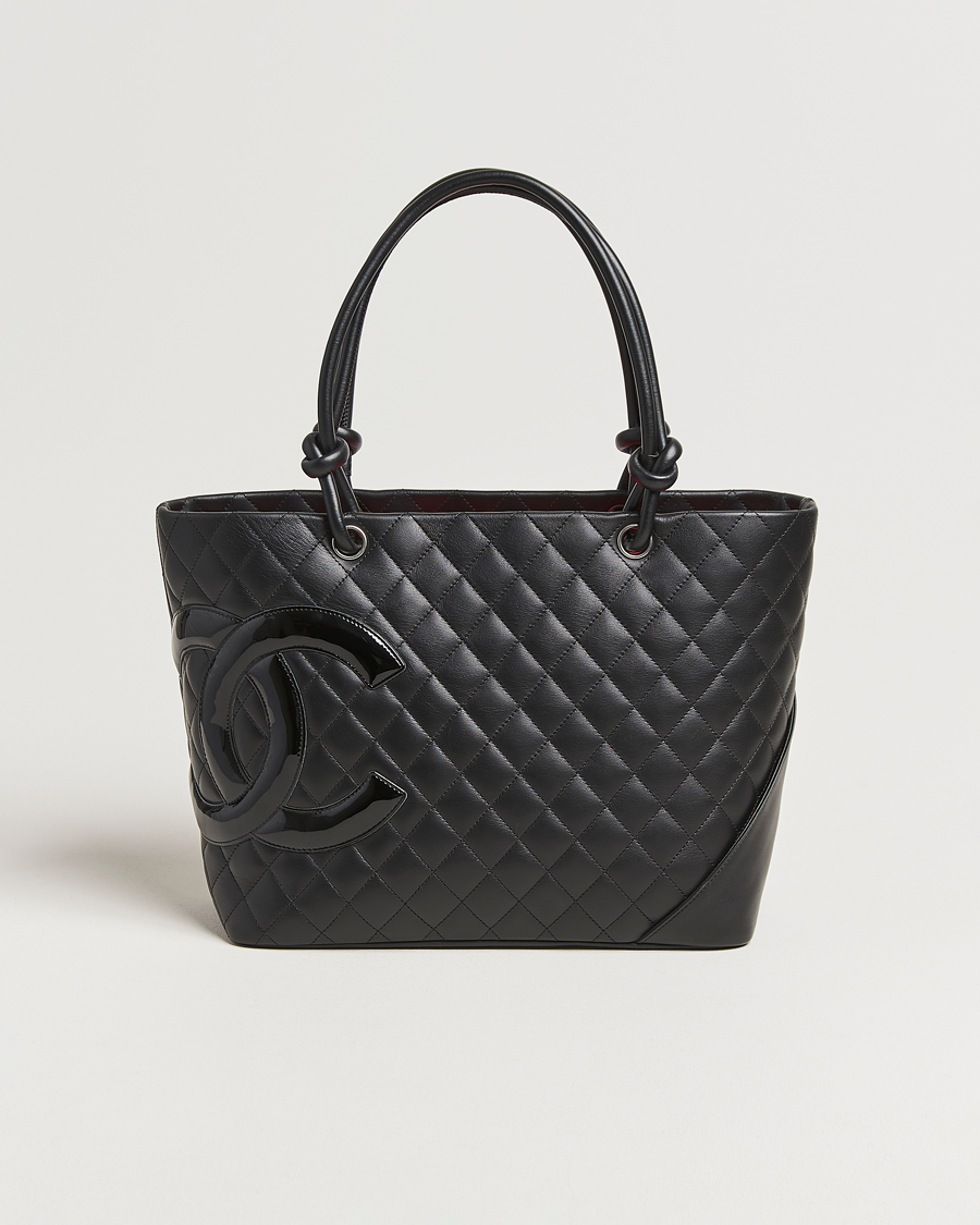 Herren | Chanel Pre-Owned Cambon Ligne Tote Bag Medium Black | Chanel Pre-Owned | Cambon Ligne Tote Bag Medium Black