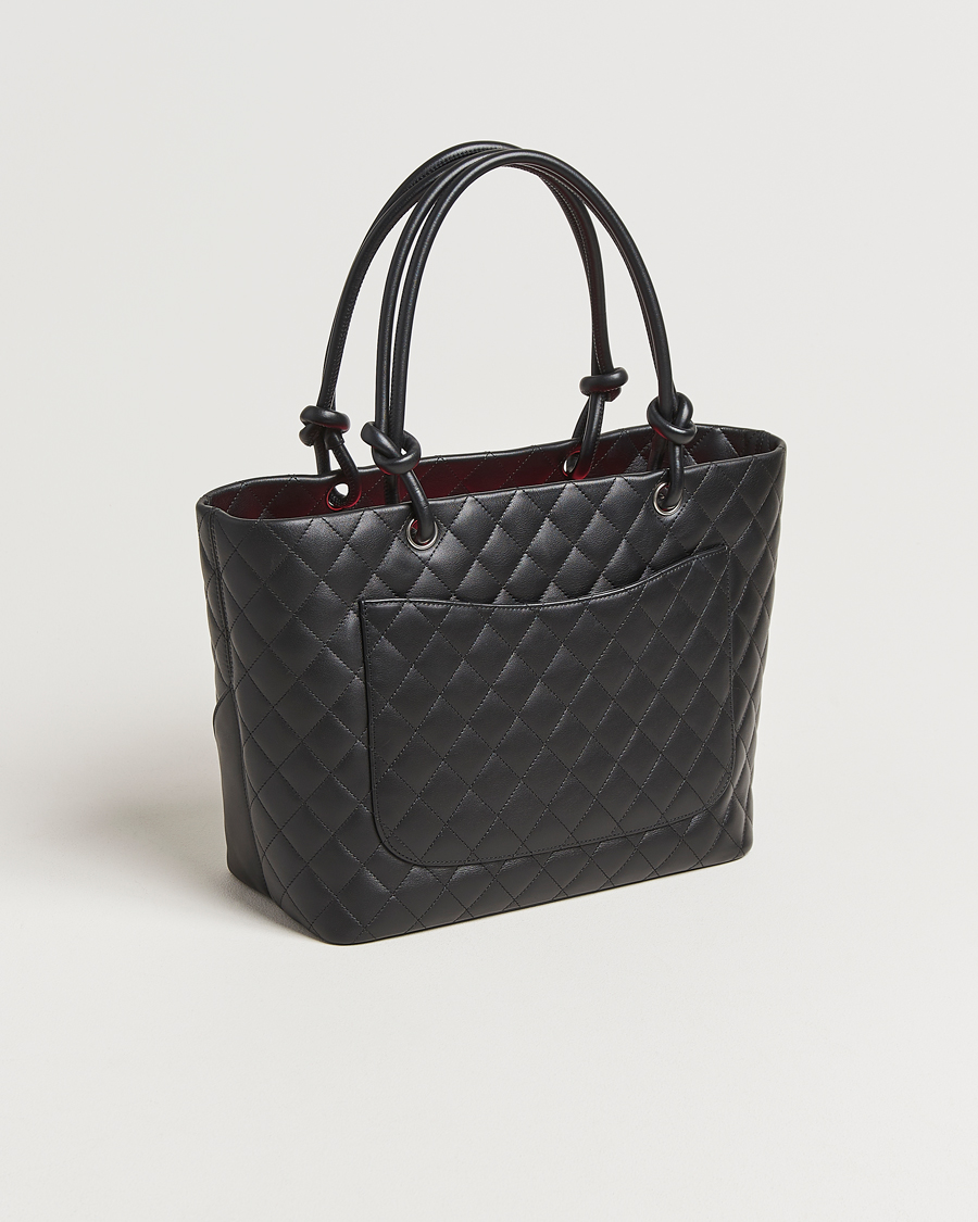 Herren | Chanel Pre-Owned Cambon Ligne Tote Bag Medium Black | Chanel Pre-Owned | Cambon Ligne Tote Bag Medium Black