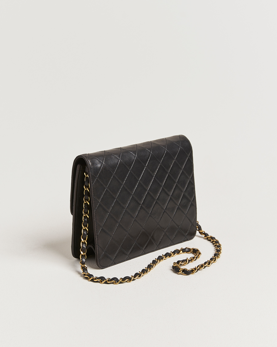 Herren | Chanel Pre-Owned Single Flap Bag Black | Chanel Pre-Owned | Single Flap Bag Black