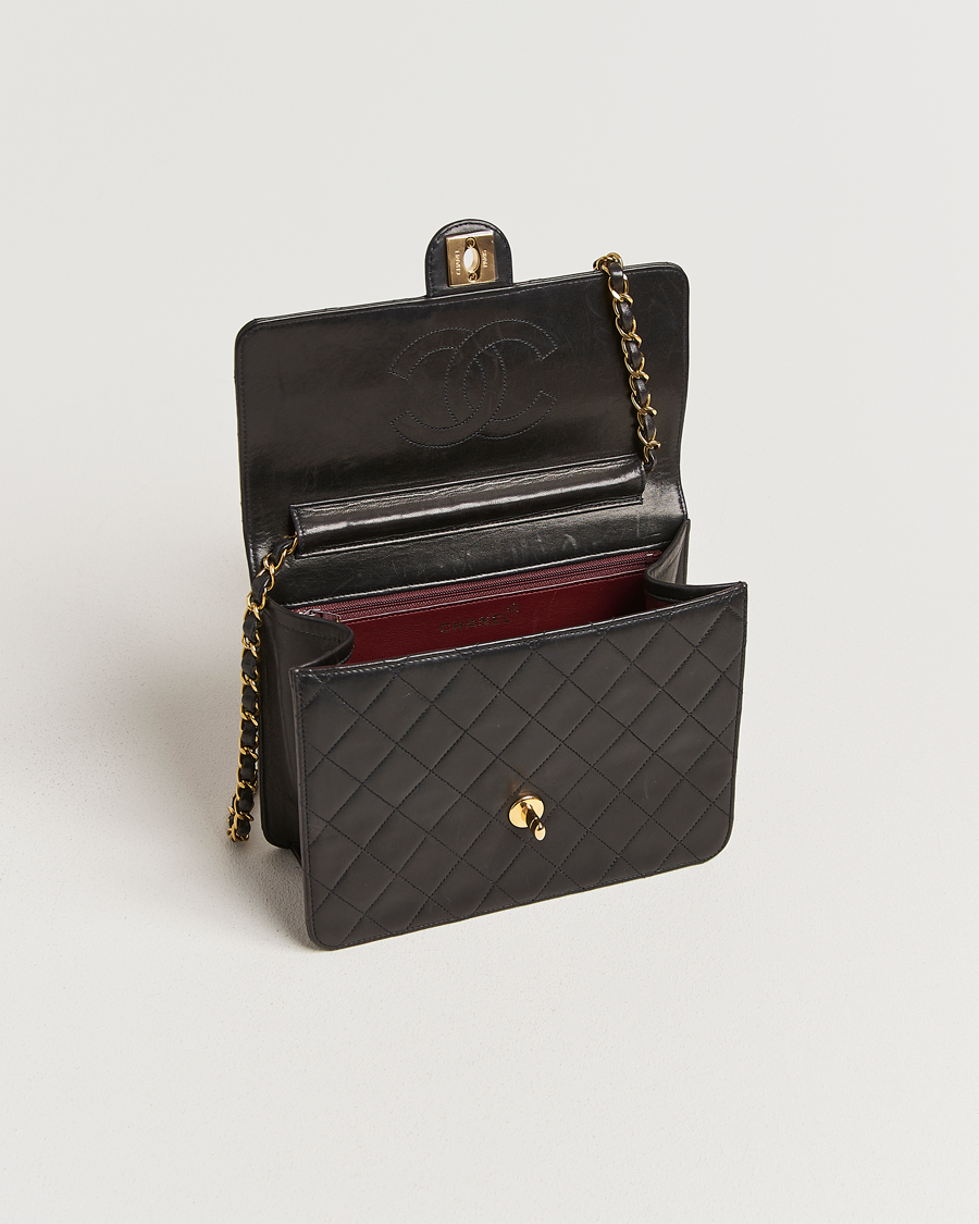 Herren | Chanel Pre-Owned Single Flap Bag Black | Chanel Pre-Owned | Single Flap Bag Black