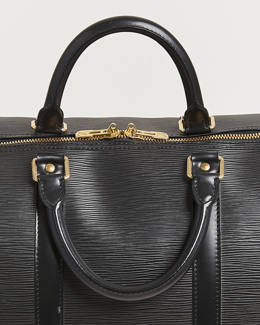 Herren | Louis Vuitton Pre-Owned Keepall 55 Epi Leather Bag Black | Louis Vuitton Pre-Owned | Keepall 55 Epi Leather Bag Black