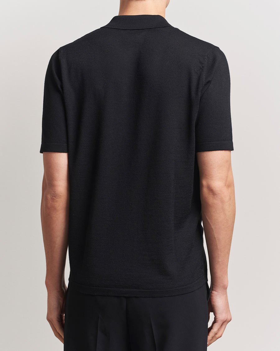 Herren | Poloshirts | Samsøe Samsøe | Sarown Knitted Polo Black
