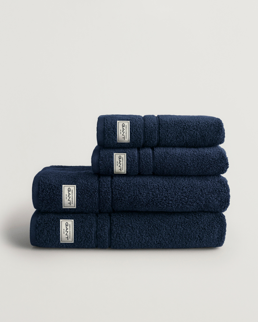 Herren | GANT 4-Pack Premium Towel Marine | GANT | 4-Pack Premium Towel Marine