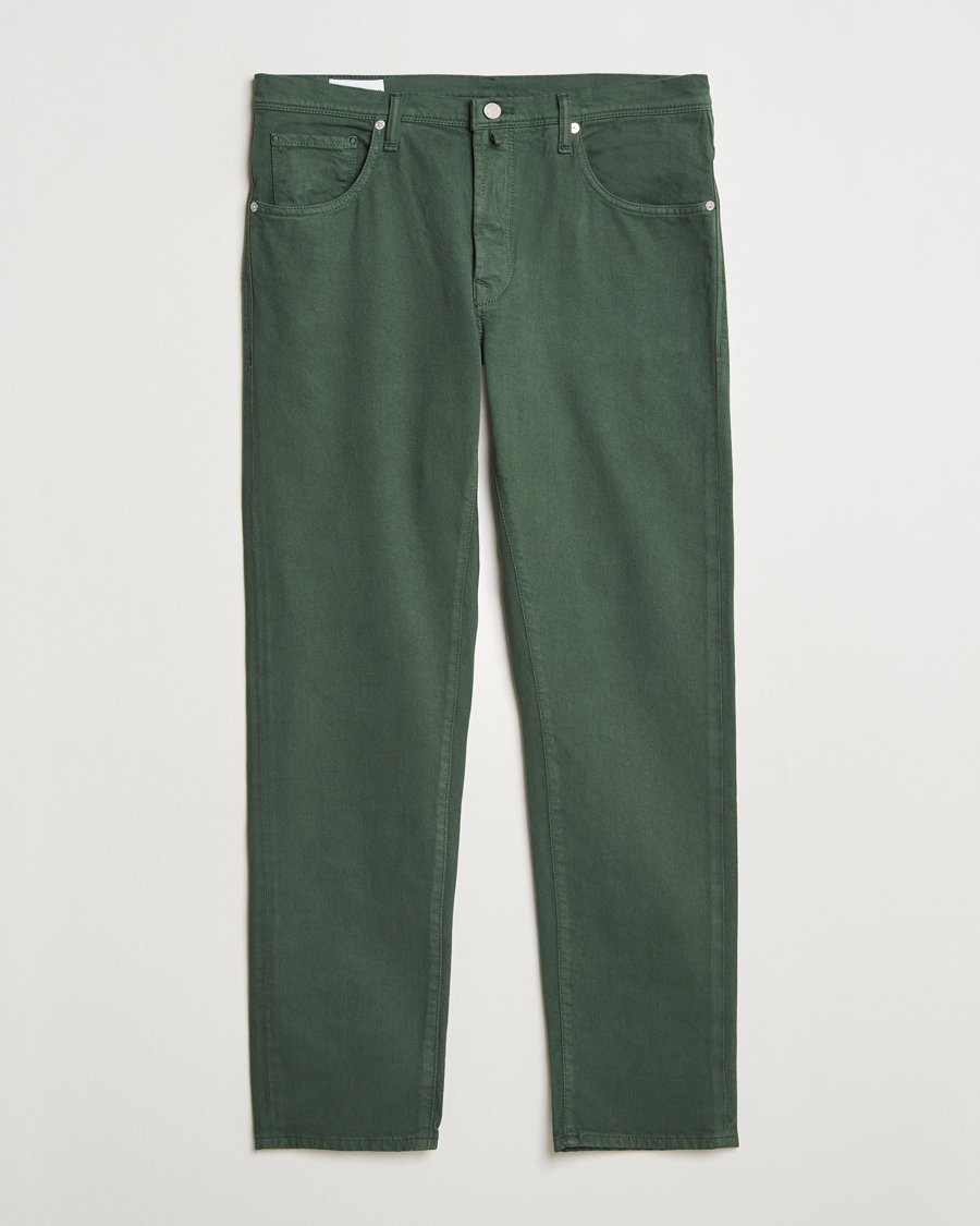 Herren | Hosen | Incotex | 5-Pocket Cotton Stretch Pants Dark Green