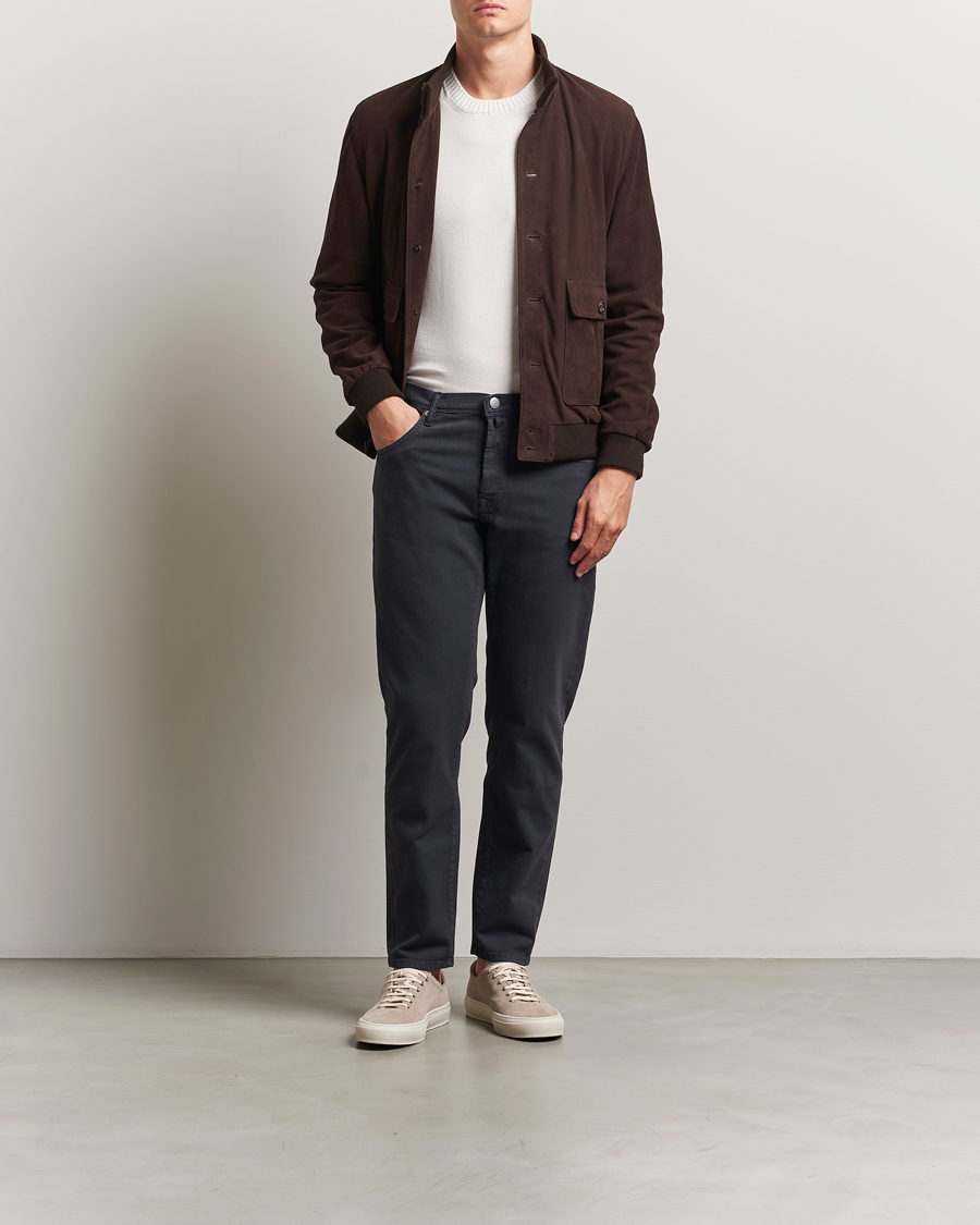 Herren | Hosen | Incotex | 5-Pocket Cotton Stretch Pants Navy