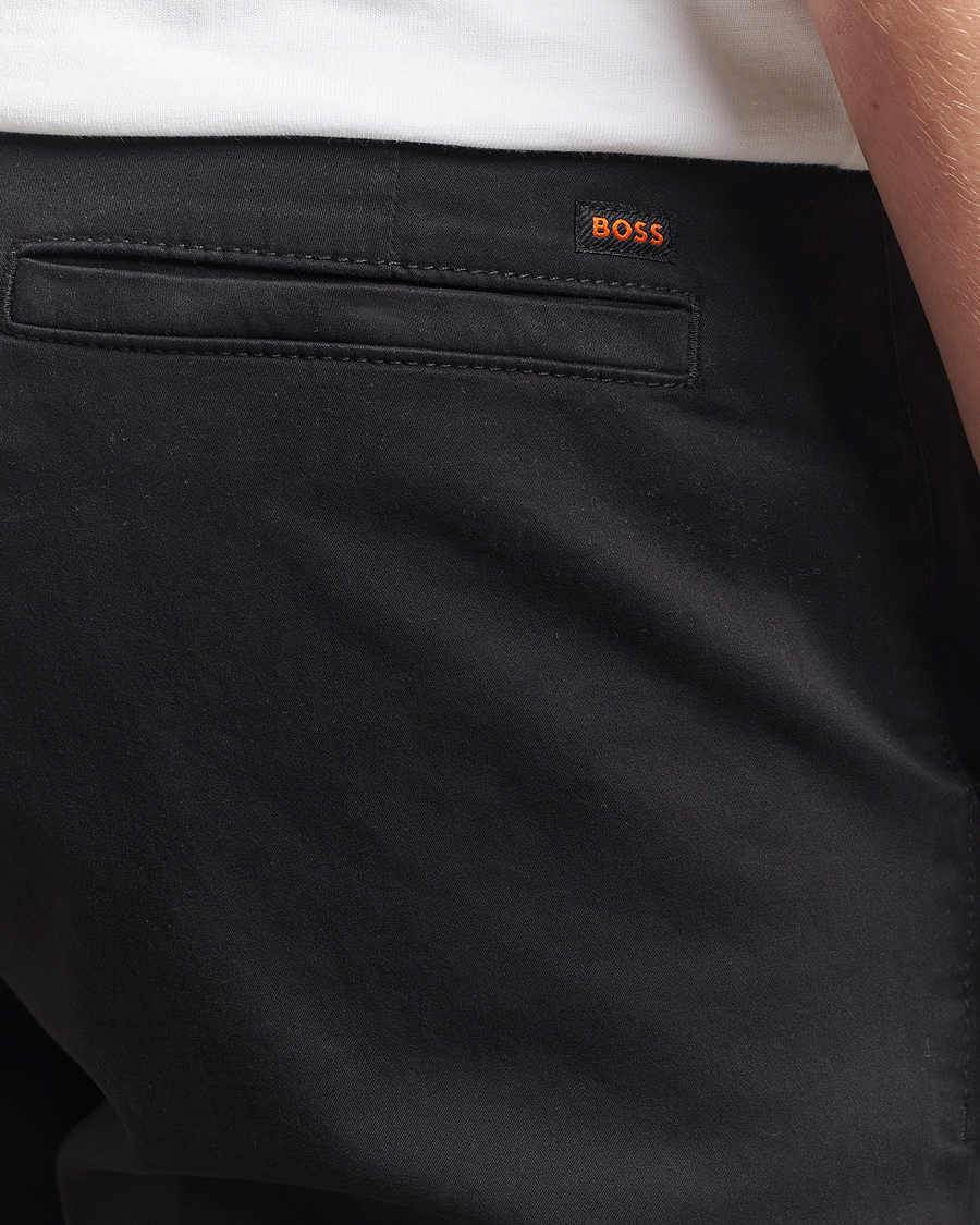 Herren | Hosen | BOSS ORANGE | Tapered Fit Cotton Chinos Black