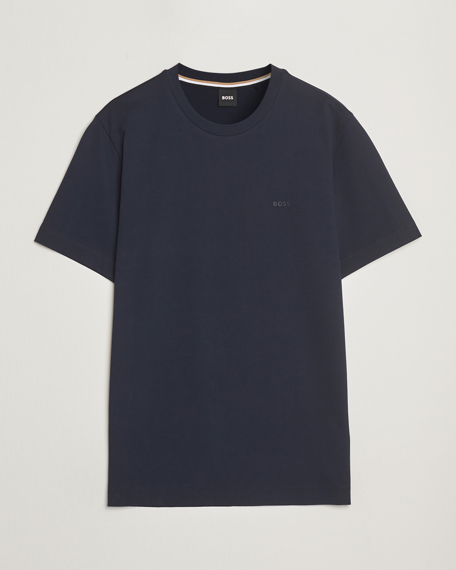 Herren | T-Shirts | BOSS BLACK | Thompson Crew Neck T-Shirt Dark Blue
