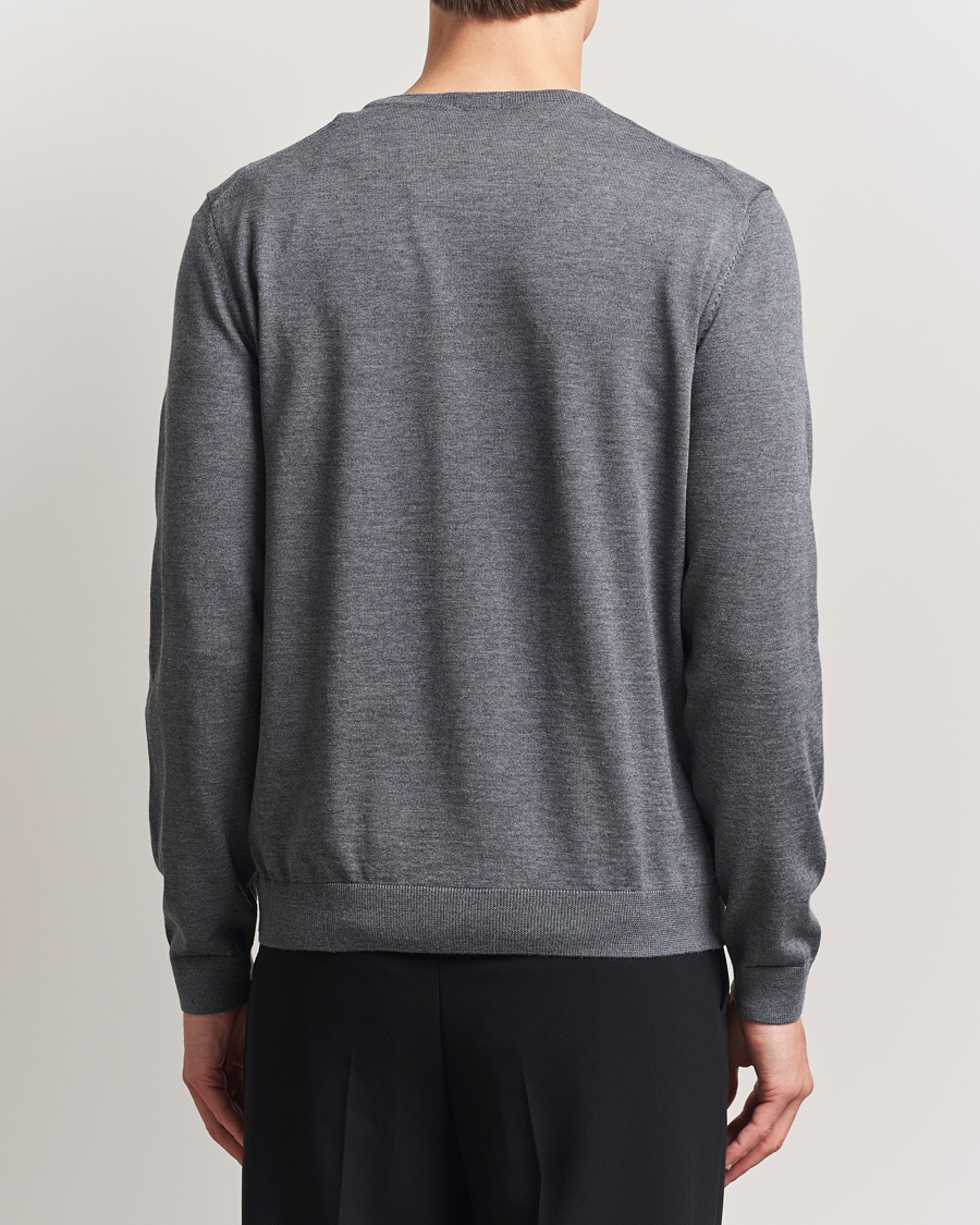 Herren | Pullover | BOSS BLACK | Melba Wool V-Neck Pullover Medium Grey