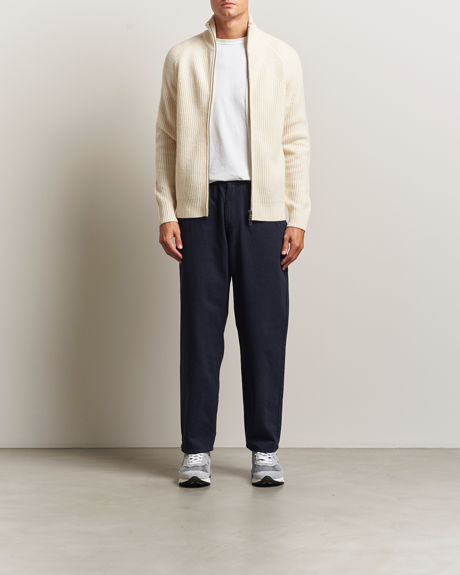 Herren | Pullover | Forét | Delta Wool Zip Knit Cloud
