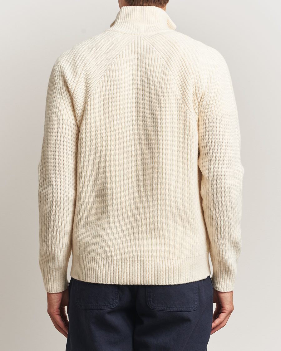 Herren | Pullover | Forét | Delta Wool Zip Knit Cloud