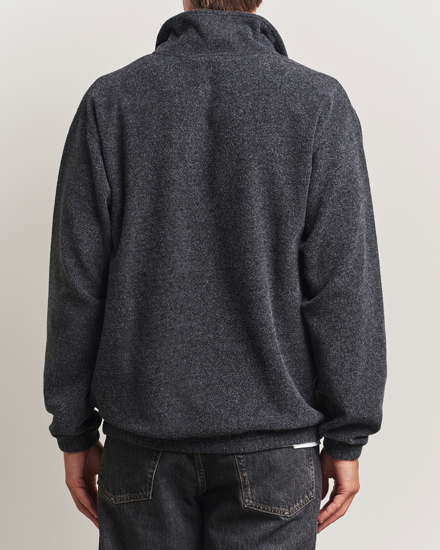 Herren | Pullover | Forét | Elm Half Zip Sweatshirt Dark Grey Melange