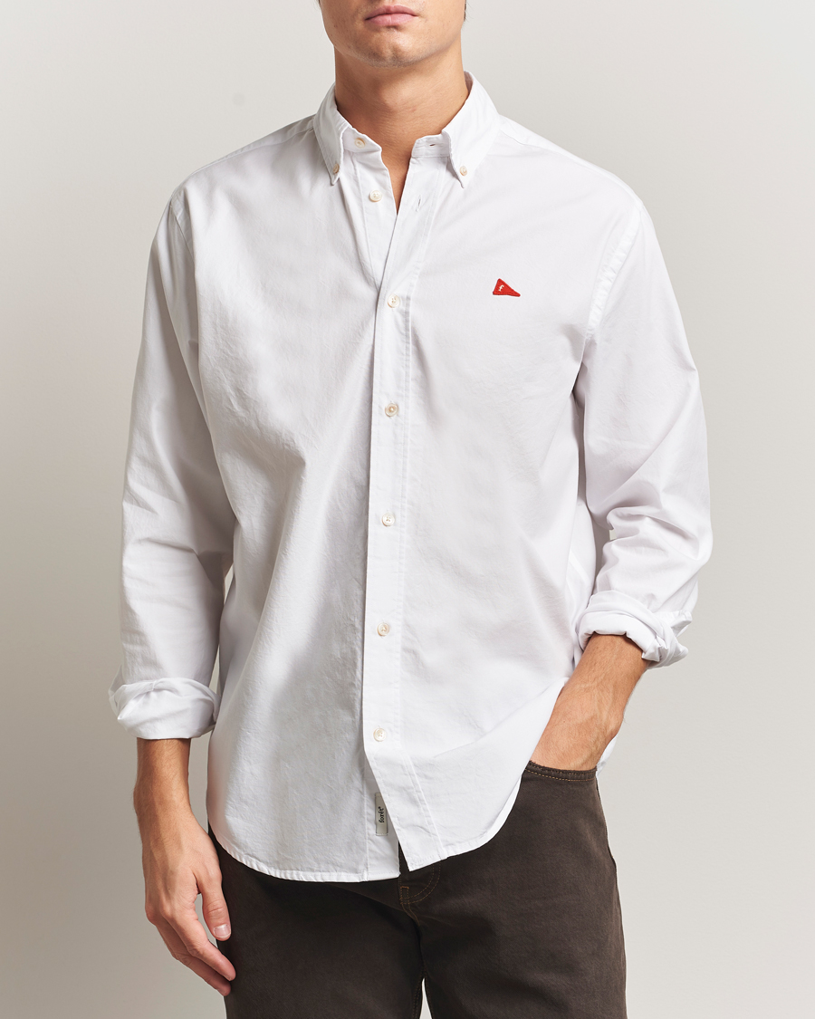 Herren | Hemden | Forét | Flag Regular Fit Oxford Shirt White