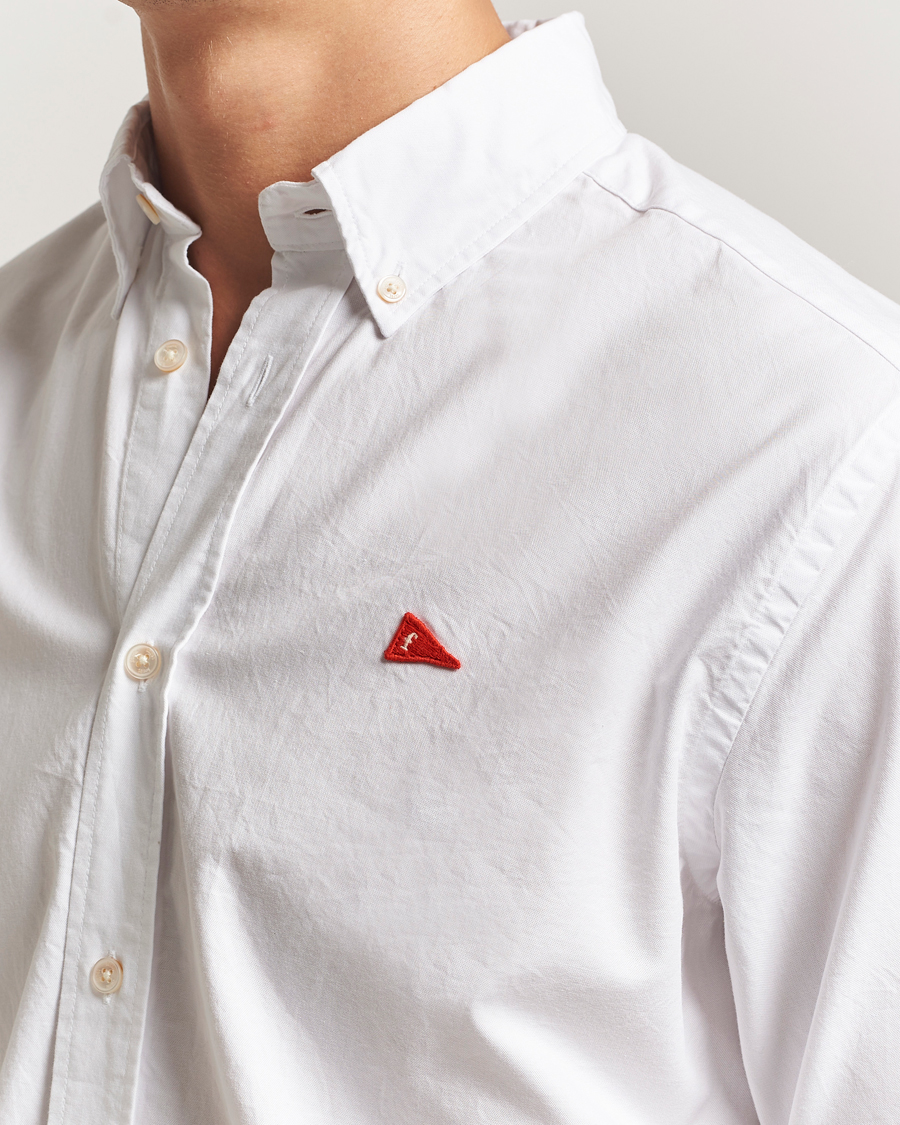 Herren | Hemden | Forét | Flag Regular Fit Oxford Shirt White