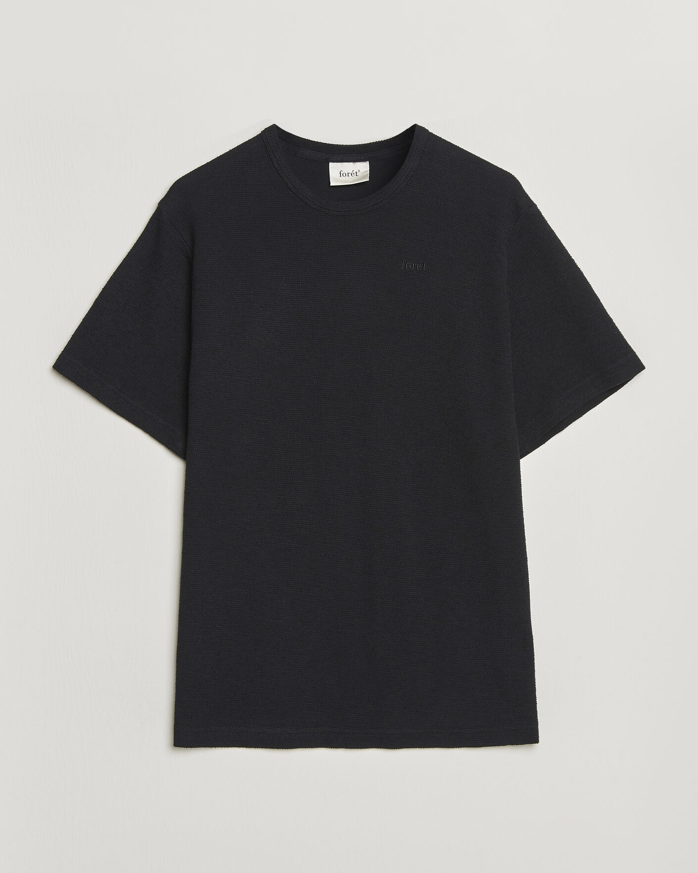 Herren | T-Shirts | Forét | Fir Structured T-Shirt Black