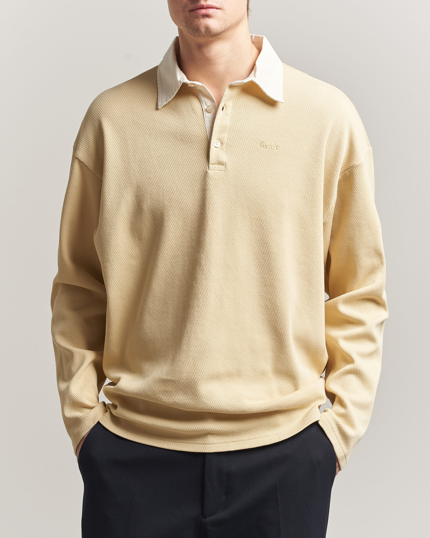 Herren | Pullover | Forét | Match Rugby Structured Sweatshirt Vintage Yellow