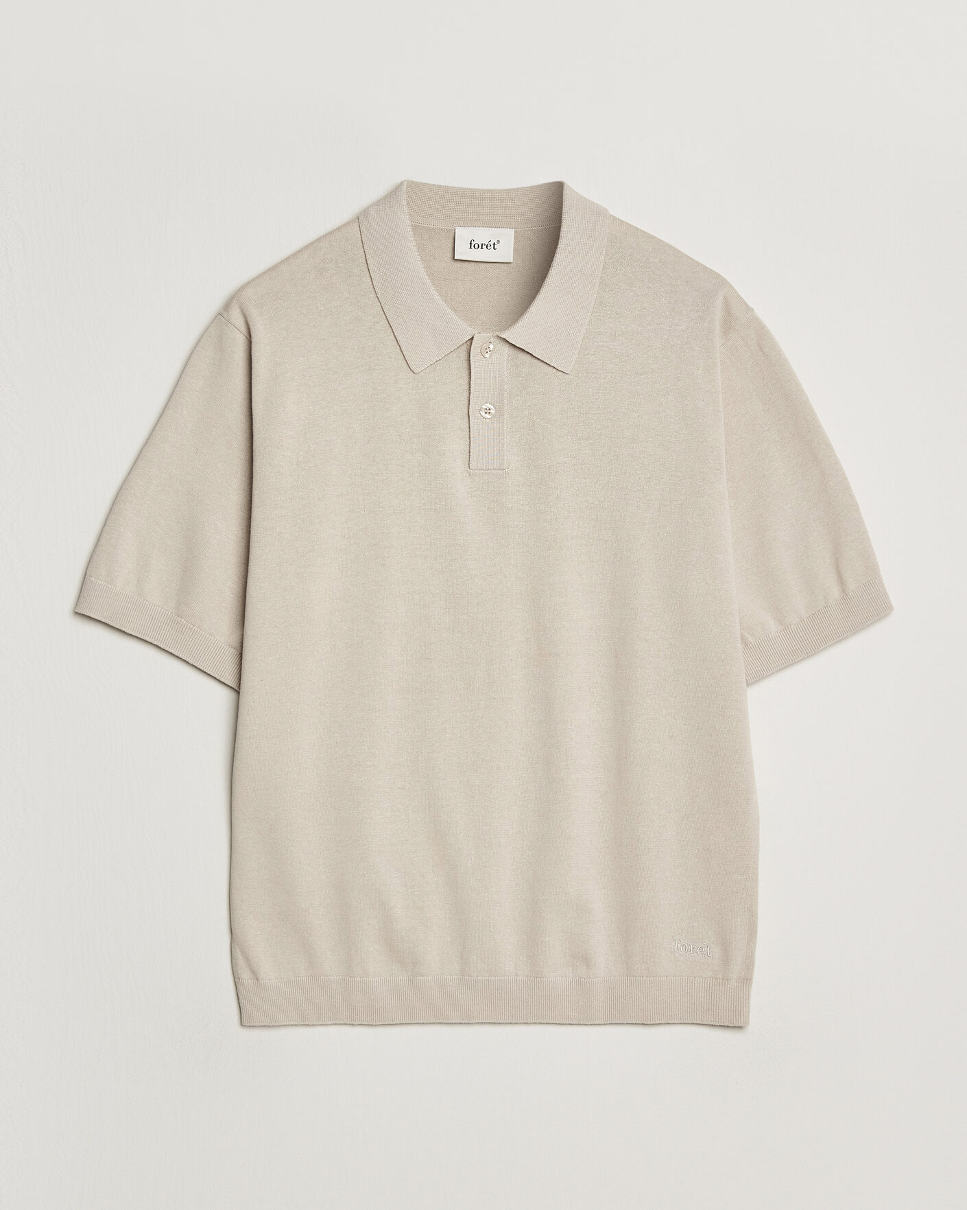 Herren | Poloshirts | Forét | Sea Cotton/Linen Polo Oatmeal