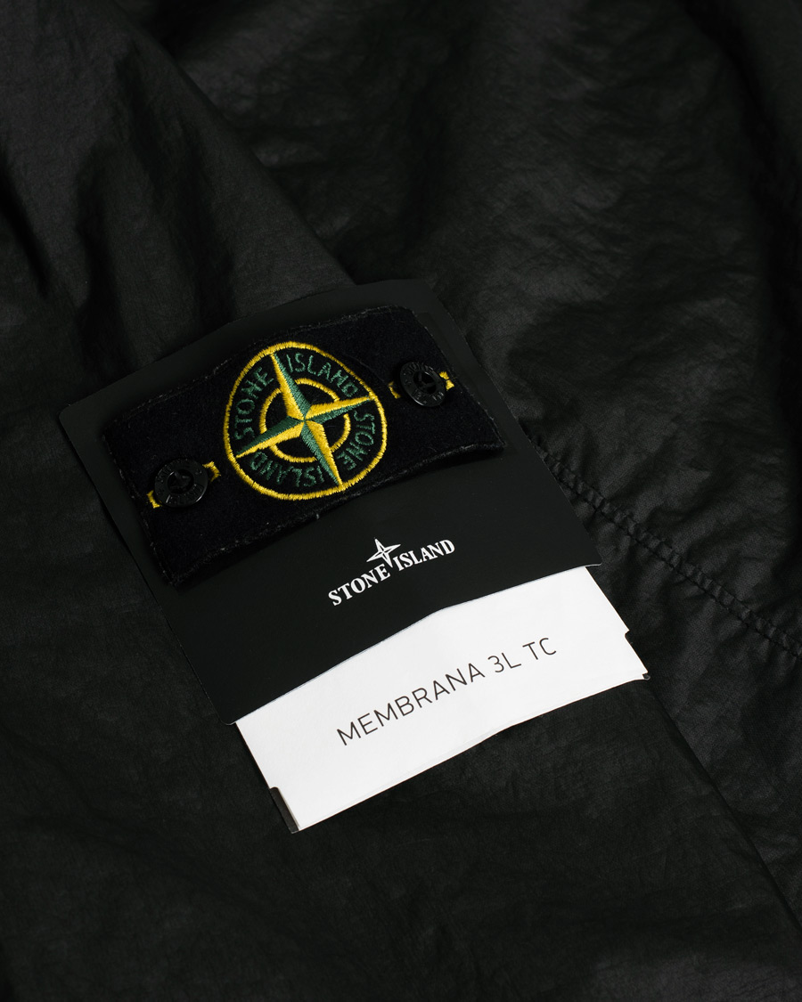Herren | Stone Island Membrana 3L TC Jacket Black S | Pre-owned | Stone Island Membrana 3L TC Jacket Black S
